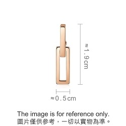 18K Rose Gold Single Earring