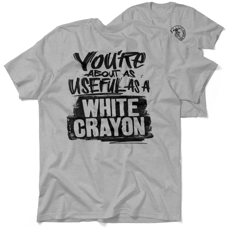 White Crayon - Heather Gray T-Shirt