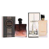 Royal Fragrance Women's Perfume Bundle - Black Orchidea Natural Spray Perfume 95ml/3.2fl.oz. and Liberty Paris Natural Spray ...