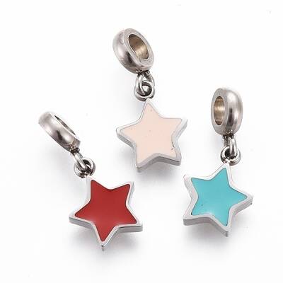 304 Stainless Steel Enamel Charms