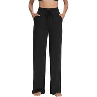 SOMER Womens Yoga Sweatpants Wide Leg High Waisted Lounge Pajamas Pants Comfy Workout Loose Pants with Pockets Casual