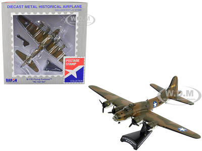 Boeing B-17E Flying Fortress Bomber Aircraft My Gal Sal United States Army Air Corps 1/155 Diecast Model Airplane by Postag...
