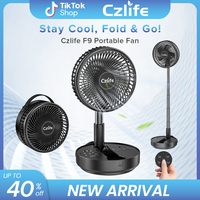 Czlife F9 Portable Fan, 10000mAh Rechargeable Battery Powered Travel Fan for Sleeping Camping Bedroom Outdoor, Cordless Floor...