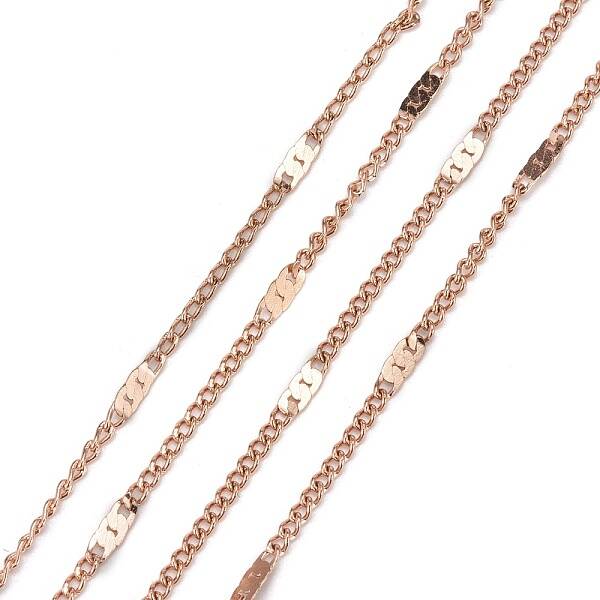 Ion Plating(IP) 304 Stainless Steel Figaro Chains