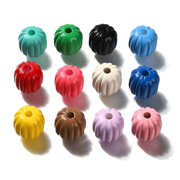 Spray Painted Acrylic Beads