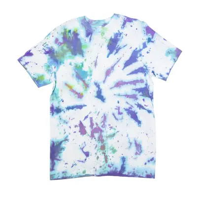 JOCKEY Tie Dye T-Shirt Blue Short Sleeve Womens M