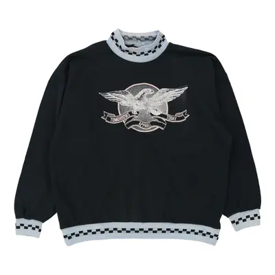 Unbranded Graphic Sweatshirt - Small Black Cotton Blend