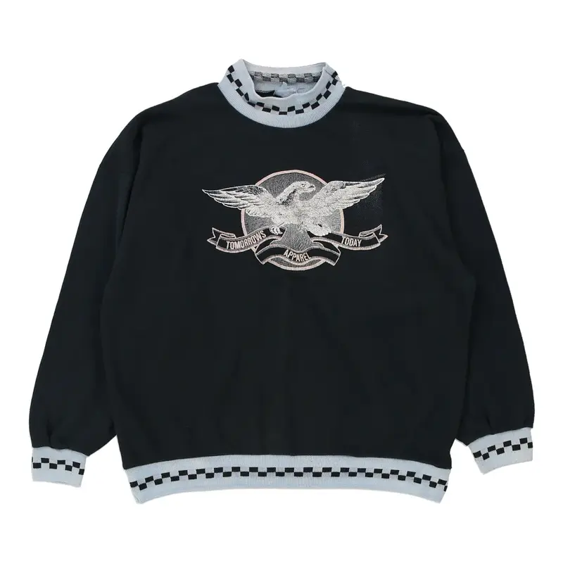 Unbranded Graphic Sweatshirt - Small Black Cotton Blend