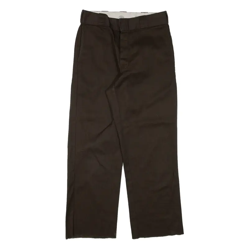DICKIES 874 Workwear Mens Trousers Brown Regular Straight W29 L26