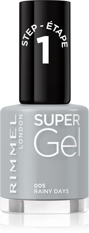 Smalto per unghie Rimmel London Super Gel 005-Rainy Days 12 ml