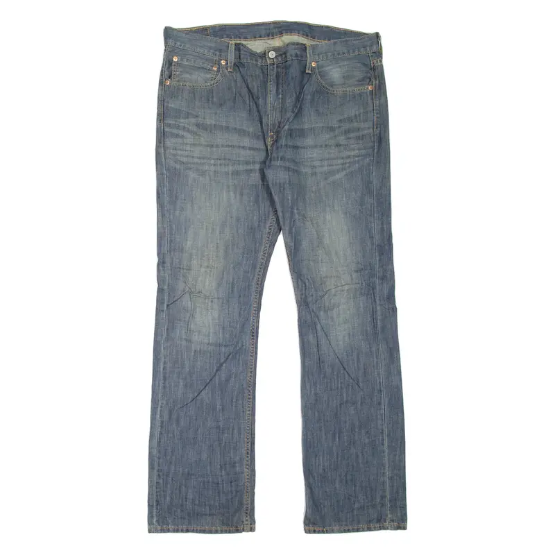 LEVI'S 527 REG Jeans Mens Blue Regular Bootcut Stone Wash W38 L34