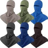 6 Pcs Balaclava Mask, Stylish Sweat Absorbing Helmet Lining, Breathable Long Neck Balaclava Hat Scarf, for Running, Cycling, ...