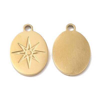 Ion Plating(IP) 316L Surgical Stainless Steel Charms