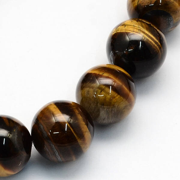 Natural Tiger Eye Round Beads Strands