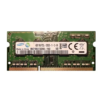 Samsung M471B5173DBO-YKO | 4GB DDR3-1600MHz PC3-12800 Non-ECC Unbuffered SODIMM CL11 1Rx8 1.35V 204-Pin Memory Module