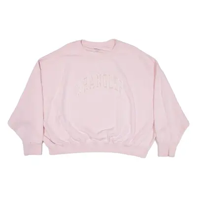 WRANGLER Cropped Mens Sweatshirt Pink XL