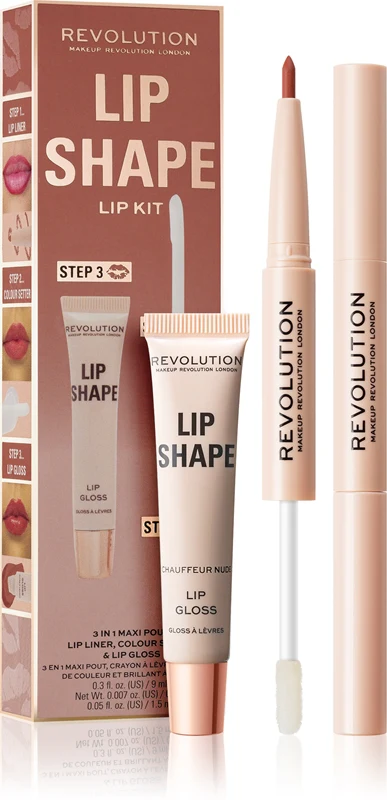 Makeup Revolution Shape Kit for lips color Chauffeur Nude