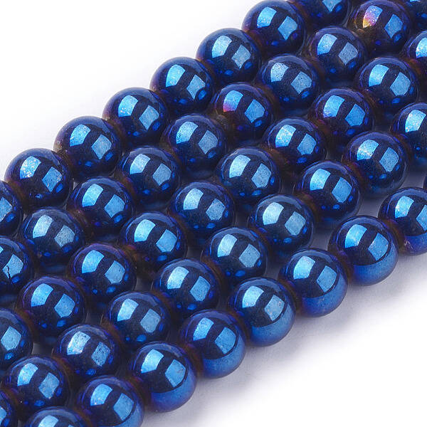 Non-Magnetic Synthetic Hematite Beads Strands