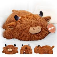 Weighted Highland Cow Plush, Weighted Stuffed Animals 4.0 Lbs, Cow Plush for Kids, Highland Cow Stuffed Animals, Weighted Plu...