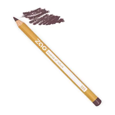 Zao Make Up Multipurpose Pencils for Eyes, Eyebrows and Lips, 553 Brown (1.14 G)