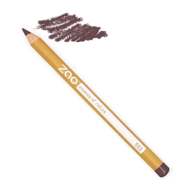 Zao Make Up Multipurpose Pencils for Eyes, Eyebrows and Lips, 553 Brown (1.14 G)