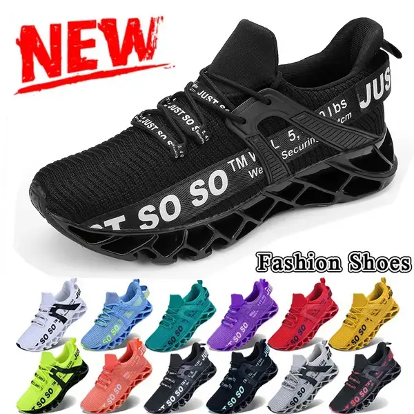 Mens Womens Breathable Walking Tennis Running Shoes Blade Fashion Sneakers Closed Footwear Sports Shoes Runner Trainer Traini...