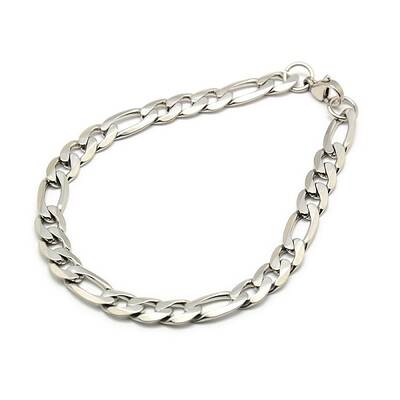 Tarnish Resistant Trendy 304 Stainless Steel Figaro Chain Bracelets