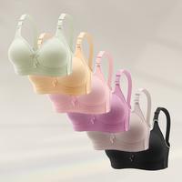 6PCS EssElegance Push-Up Jacquard Bra - Adjustable Support Straps & Wire-Free Daily Comfort,Women's Lingerie & Underwear