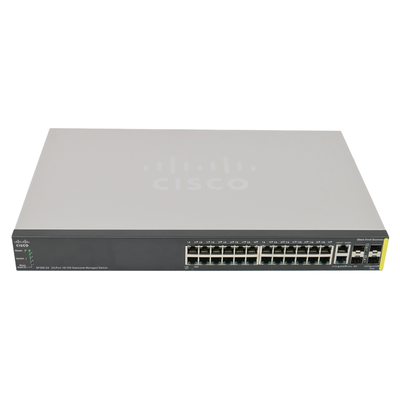 SF500-24-K9-CN-RF Cisco SM 500 SF500-24 24x 2x Combo SFP 2x SFP Switch