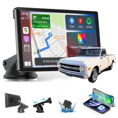 【QPJ】2025 Upgraded Wireless CarPlay Screen: The Ultimate Portable Car Play Adapter for Seamless In-Car Entertainment