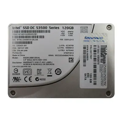 Intel SSDSC2BB120G4L | DC S3500 120GB Multi-Level Cell SATA 6Gb/s 2.5-Inch Solid State Drive