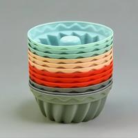 Kitchen Accessories Silicone Muffin Cup, 12pcs/set Bakeware Muffin Cake Baking Cup, Round Cake Baking Mold, DIY Baking Tool ...
