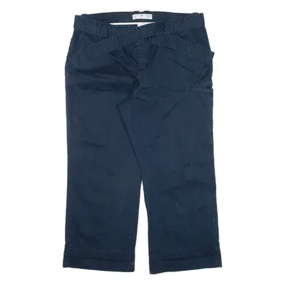 TOMMY HILFIGER Womens Trousers Blue Loose Straight W36 L24