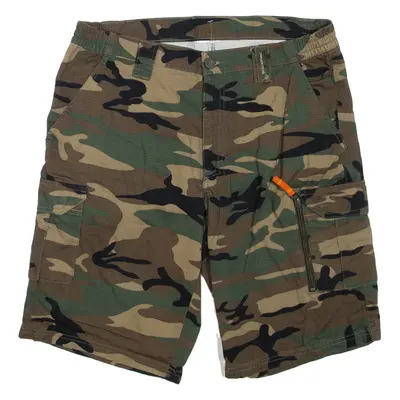 Mens Cargo Shorts Green Camouflage M W34
