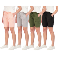 Real Essentials 4 Pack: Women's Dry-Fit Athletic 7\