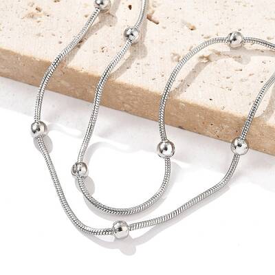 304 Stainless Steel Satellite Chains Multi-strand Bracelets for Men Women