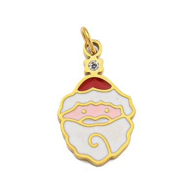Christmas Theme Ion Plating(IP) 304 Stainless Steel Pendants