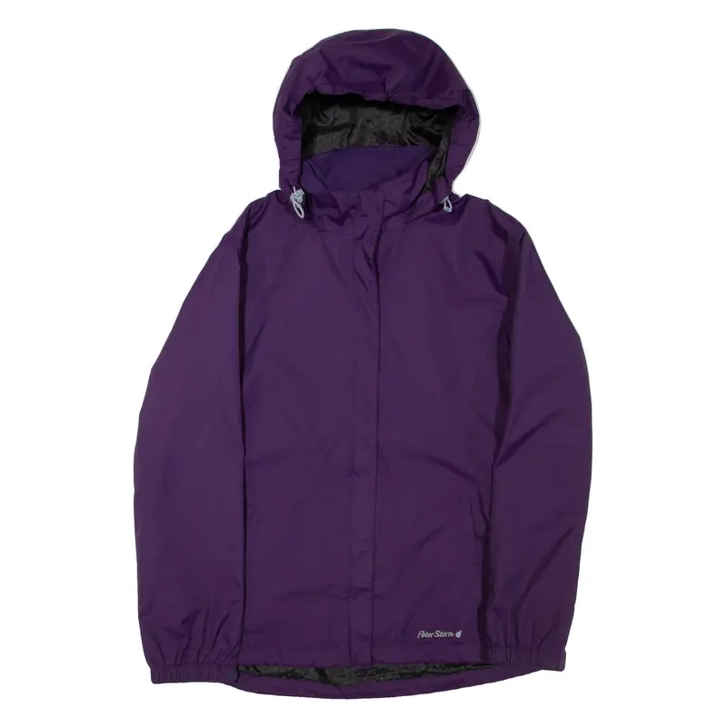 PETER STORM Womens Jacket Purple Hooded M