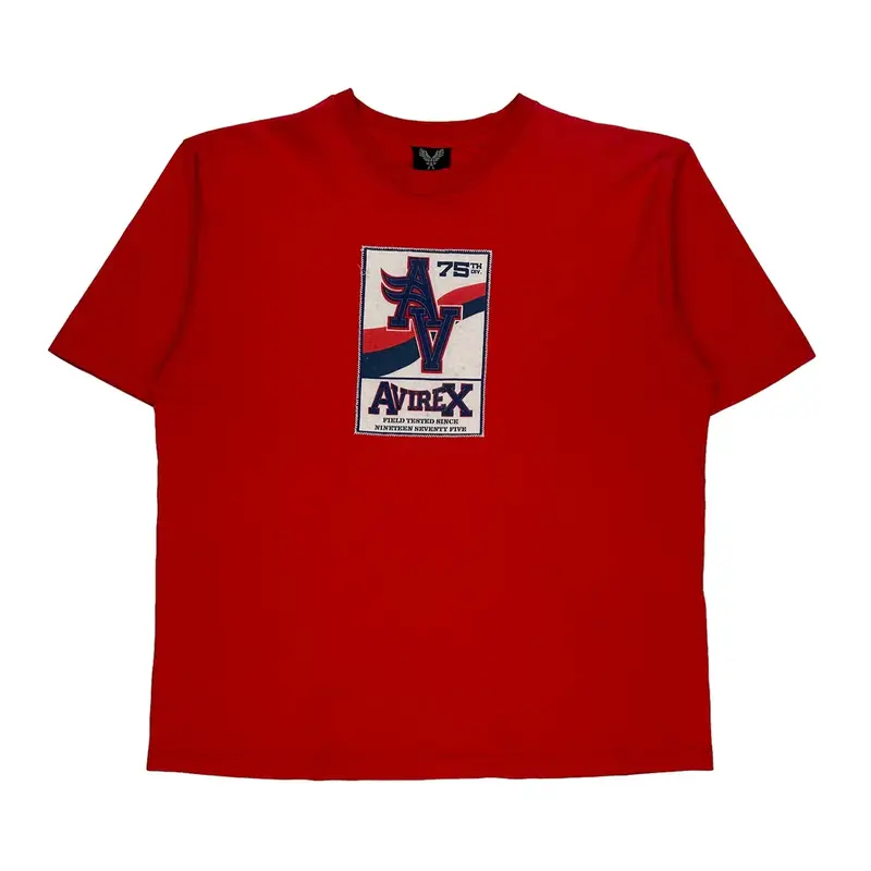 Avirex T-Shirt - XL Red Cotton