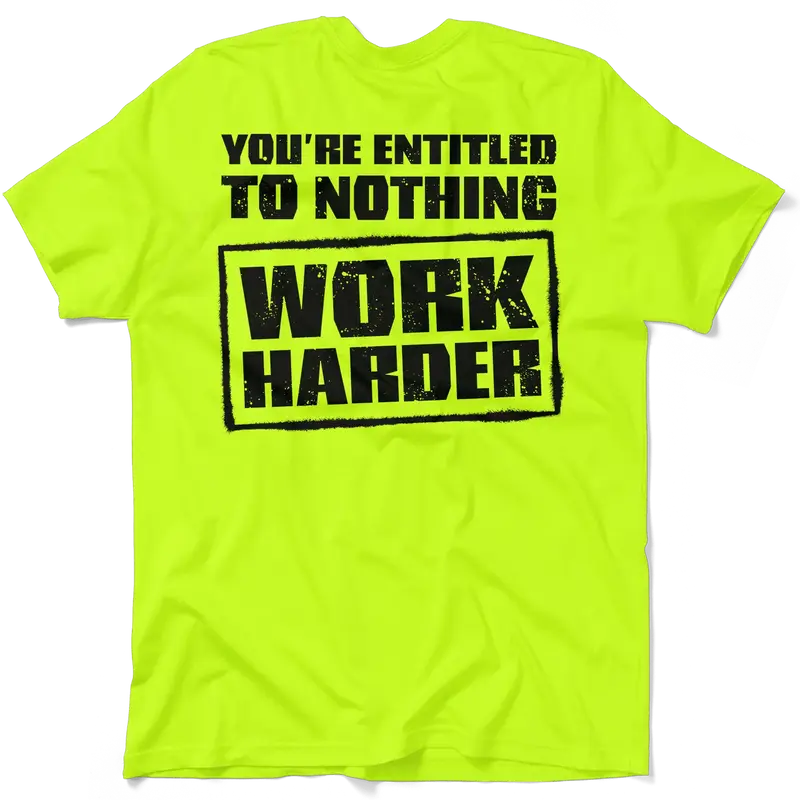 Entitled - Safety Yellow T-Shirt