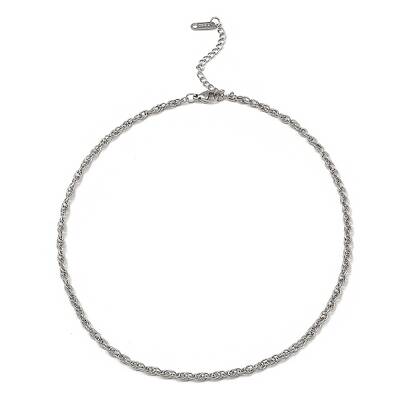 Non-Tarnish 304 Stainless Steel Mesh Chain Necklace