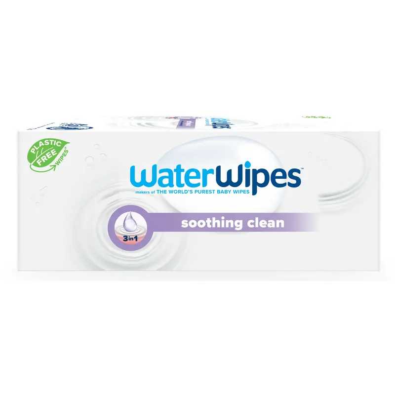 WaterWipes Soothing Clean Baby Wipes, 99% Water-Based Formula with Botanical Extract to Soothe & Protect Skin, Unscented & Hy...