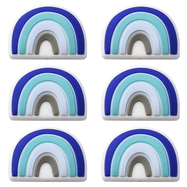 6Pcs Food Grade Eco-Friendly Silicone Focal Beads