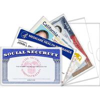 6 Pack Social Security Card Protector/New Medicare Card Protector Sleeve/Credit Card Holder,24 Mil Soft Clear Card Sleeves fo...