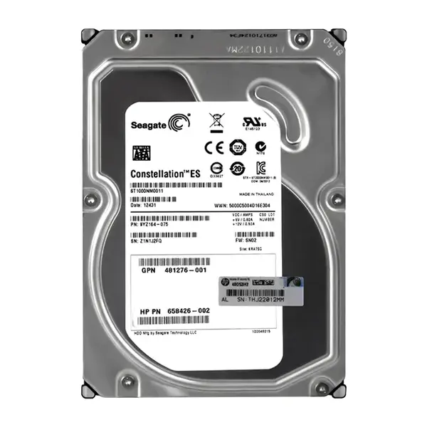 481276-001 HP 1TB 3Gb/s SATA 7200 3.5-Inch Hard Drive