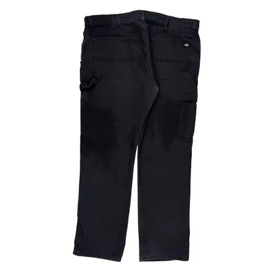 Flex Dickies Carpenter Trousers - 40W 31L Black Cotton Blend | Size: 40″ waist