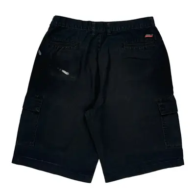 Dickies Cargo Shorts - 34W 12L Navy Cotton | Size: 34″ waist