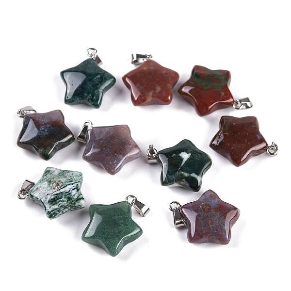 Natural Indian Agate Pendants