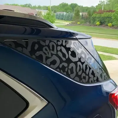 Creative Fashion Printing Car Sticker, 1 Count Matte Camouflage Car Window Sticker, Self-adhesive Car Decal for SUVs and Tru...