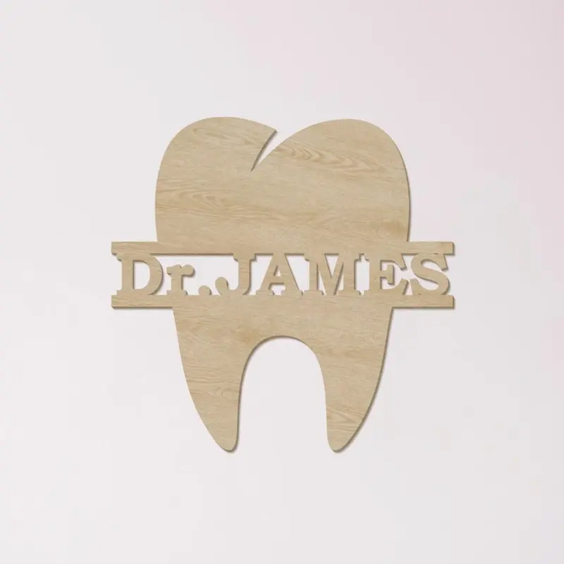 Dentist Wood Name Sign